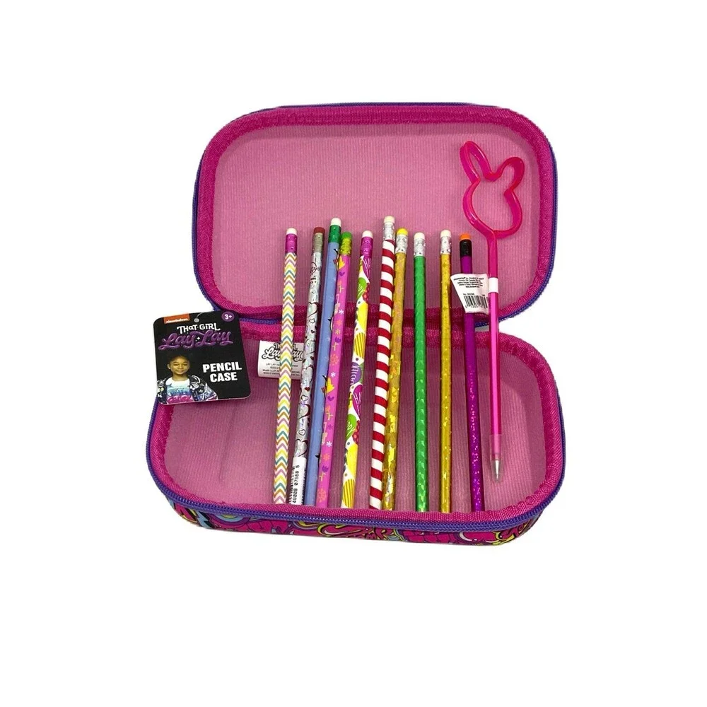 Nickelodeon “That Girl Lay-Lay” Pencil Case with Pencils & Crayons